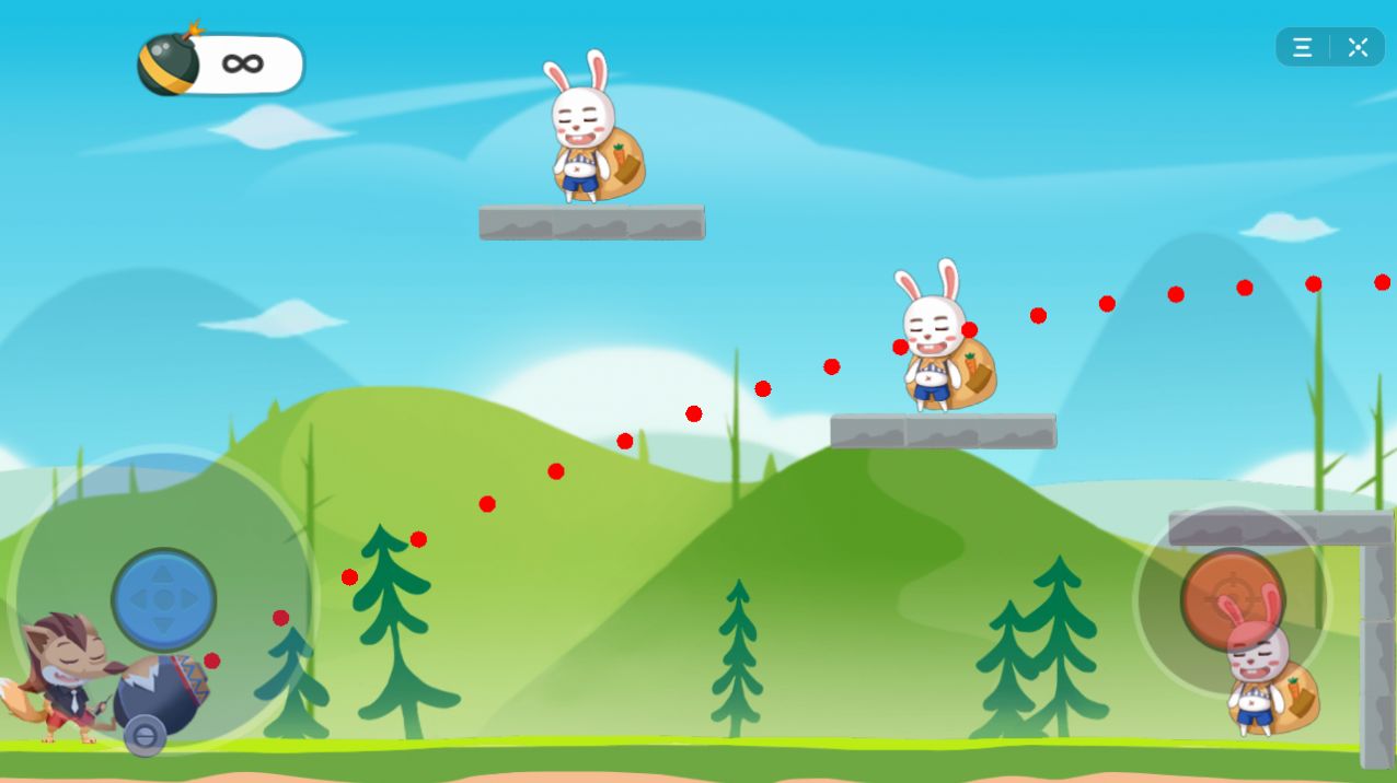 炸飞小兔兔游戏ios版 截图2