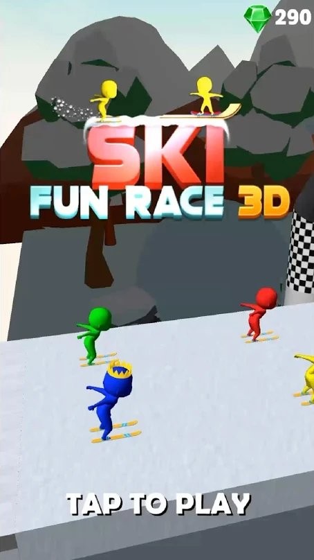 滑雪趣味赛3D 截图2