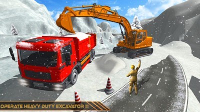 铲雪挖掘机模拟器 截图1