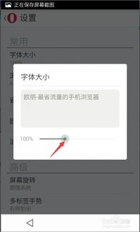 如何轻松调整《欧朋浏览器》中的字体大小? 1