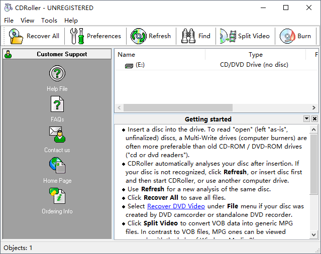 CDRoller光盘数据恢复工具 v11.81 官方版 0