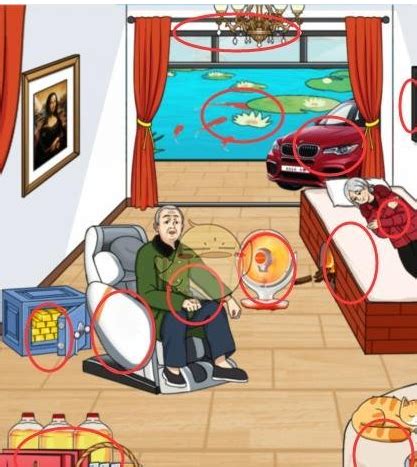 《就我眼神好》游戏:如何通关“回家看看帮助老人改善生活”关卡? 1