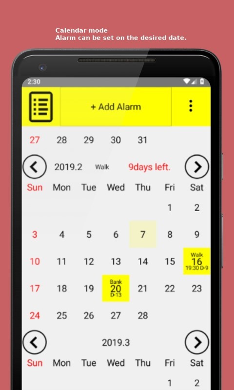 日歷鬧鈴app 截圖2