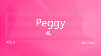 peggy英文名有什么寓意？ 2