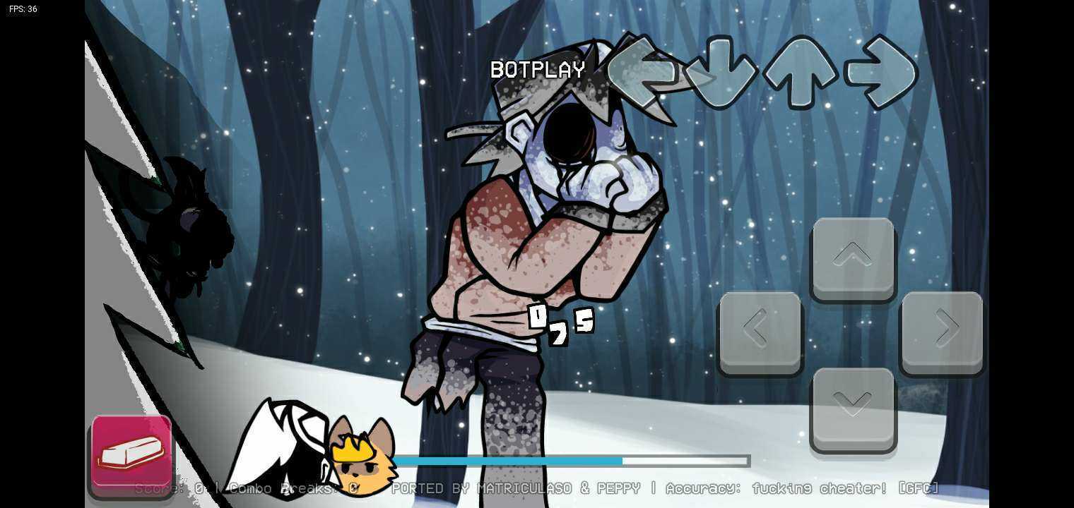 周五夜放克白银山之雪模组(FNF白银山之雪) 1