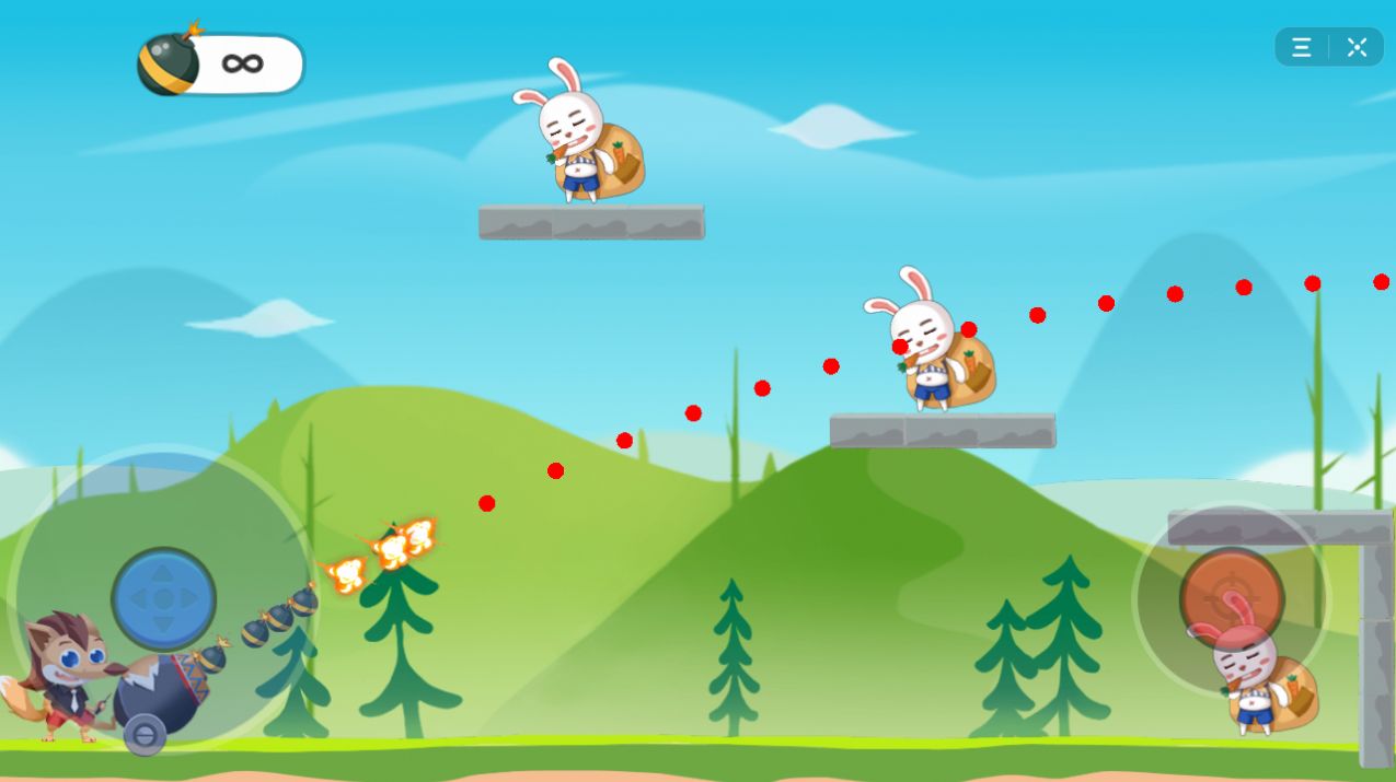 炸飞小兔兔游戏ios版 截图3