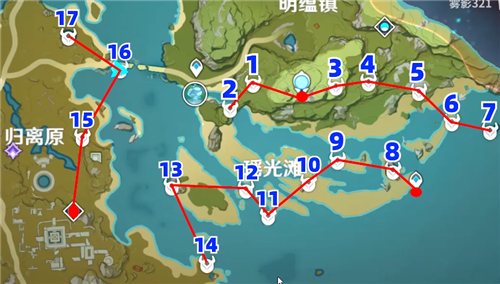 原神熄星能量地圖上一共有幾個_熄星能量地圖分布 5