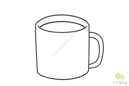 水杯简笔画绘制教程 3