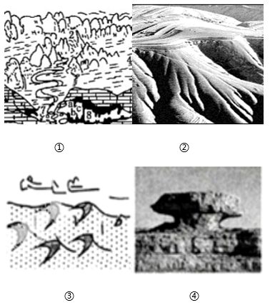 小鸡宝宝挑战题:哪种地貌源于风力侵蚀作用? 2