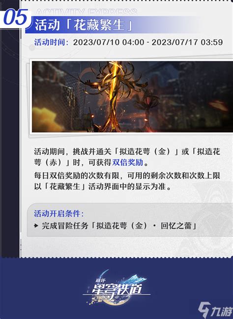 《崩坏:星穹铁道》1.5版本拟造花萼双倍活动何时开始? 1