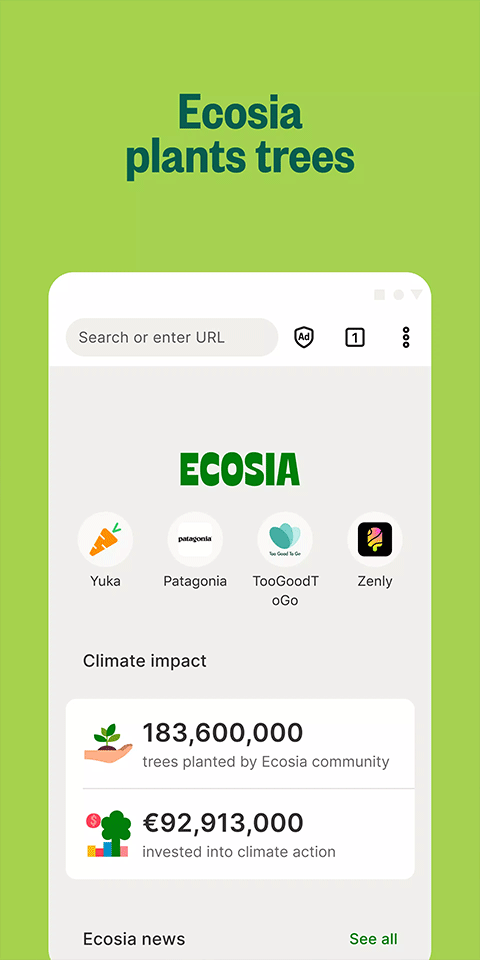 Ecosia瀏覽器 1