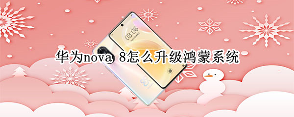 华为nova8鸿蒙系统在哪升级-华为nova8更新鸿蒙系统方法介绍