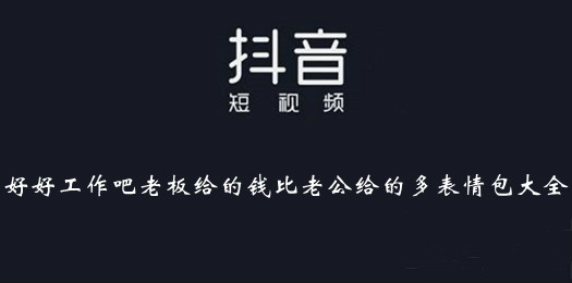 抖音好好工作吧老板給的錢比老公給的多表情包分享 1