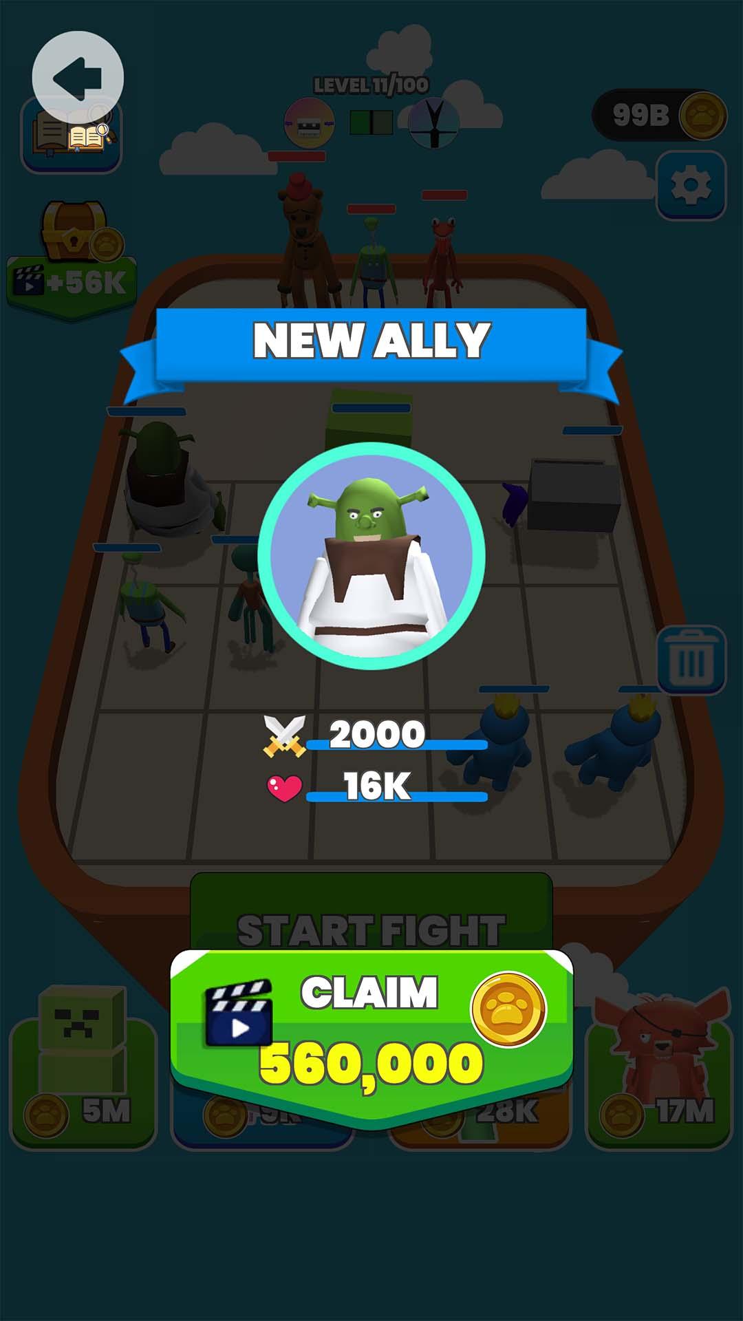 彩虹朋友自走棋游戏 1