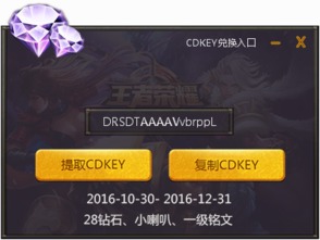 王者荣耀CDKEY到底是什么？揭秘游戏礼包兑换码！ 1