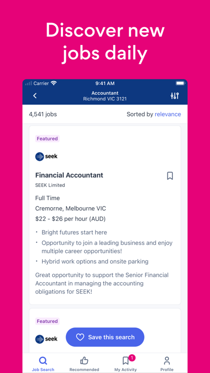 seek jobs app 截图3