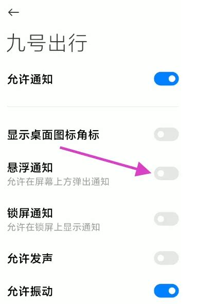 如何轻松开启《九号出行》的悬浮通知功能 1