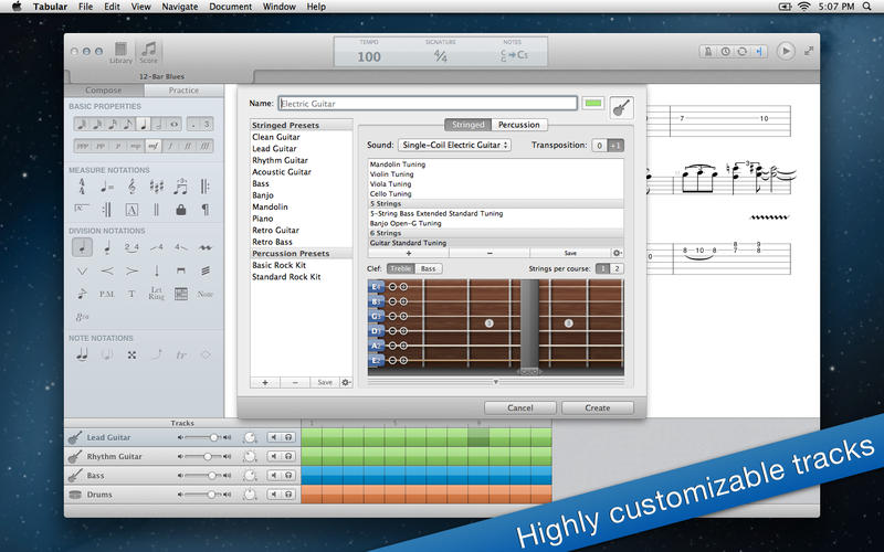 曲谱编辑器TabularMac版 截图3