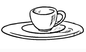 水杯简笔画绘制教程 4