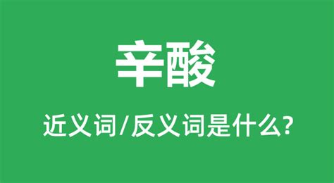 心酸与辛酸：一字之差，情感万千的微妙区分 1