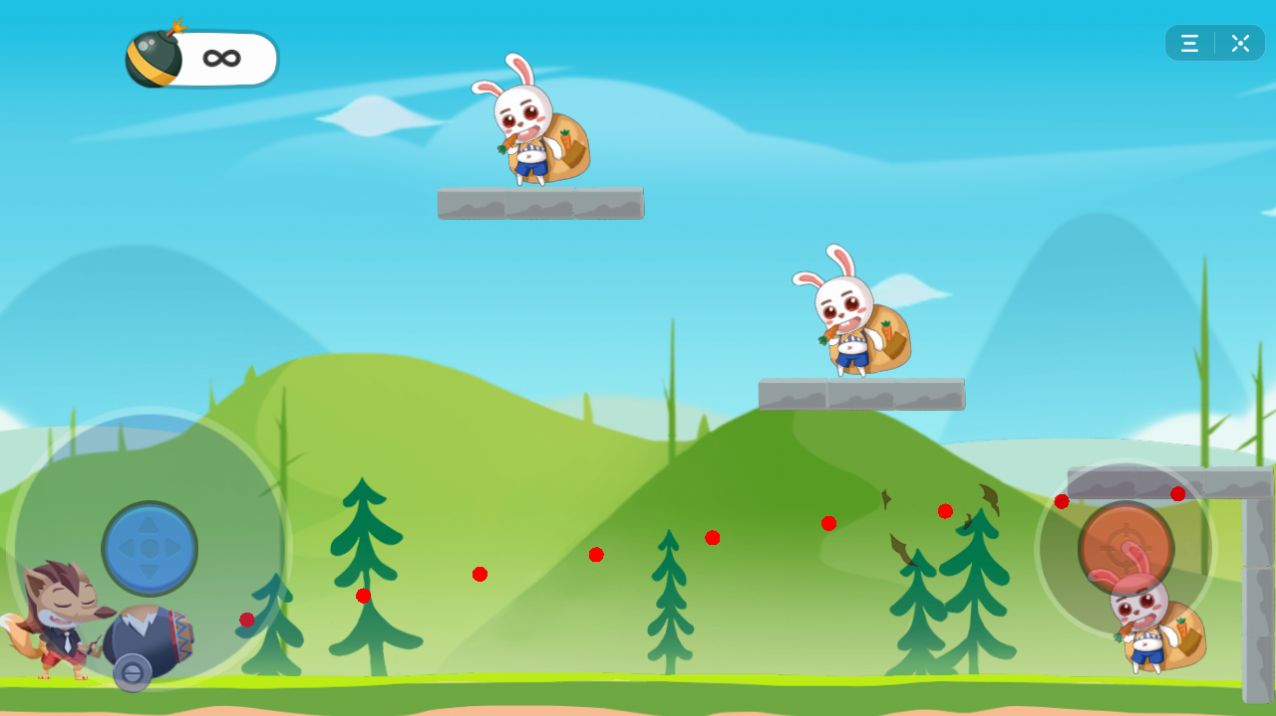 炸飞小兔兔游戏ios版 截图1