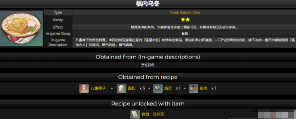 原神福内乌冬食谱配方是什么 福内乌冬食谱配方一览 3