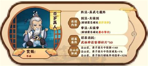 《我要当掌门》中客卿百岁真人图鉴是什么? 2