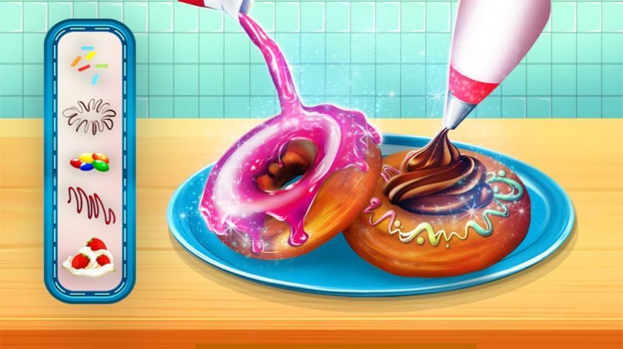 甜甜圈店烹饪美食游戏 截图3