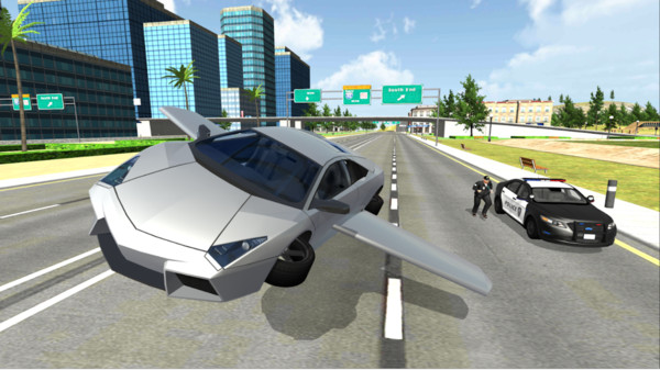 飞翔汽车之城3D游戏 截图3