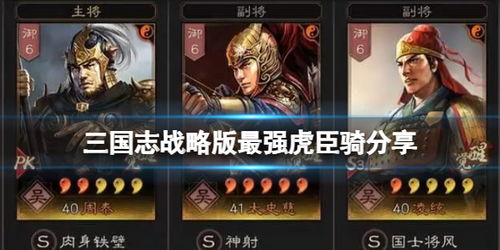 《《三国志战略版》玩家必看:如何搭配最强虎臣骑阵容?》 3