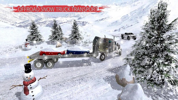 冬季雪卡车3D 1