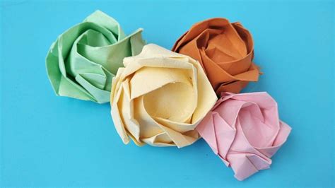 精致玫瑰花折纸制作指南 3