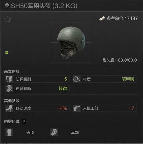 《暗区突围》必备!SH马斯卡2型头盔全属性详解 3