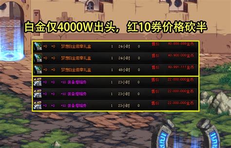 《DNF》白金徽章市场价格解析 3