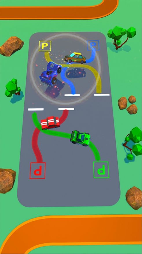 完美的停車道果醬3D游戲ios 截圖2