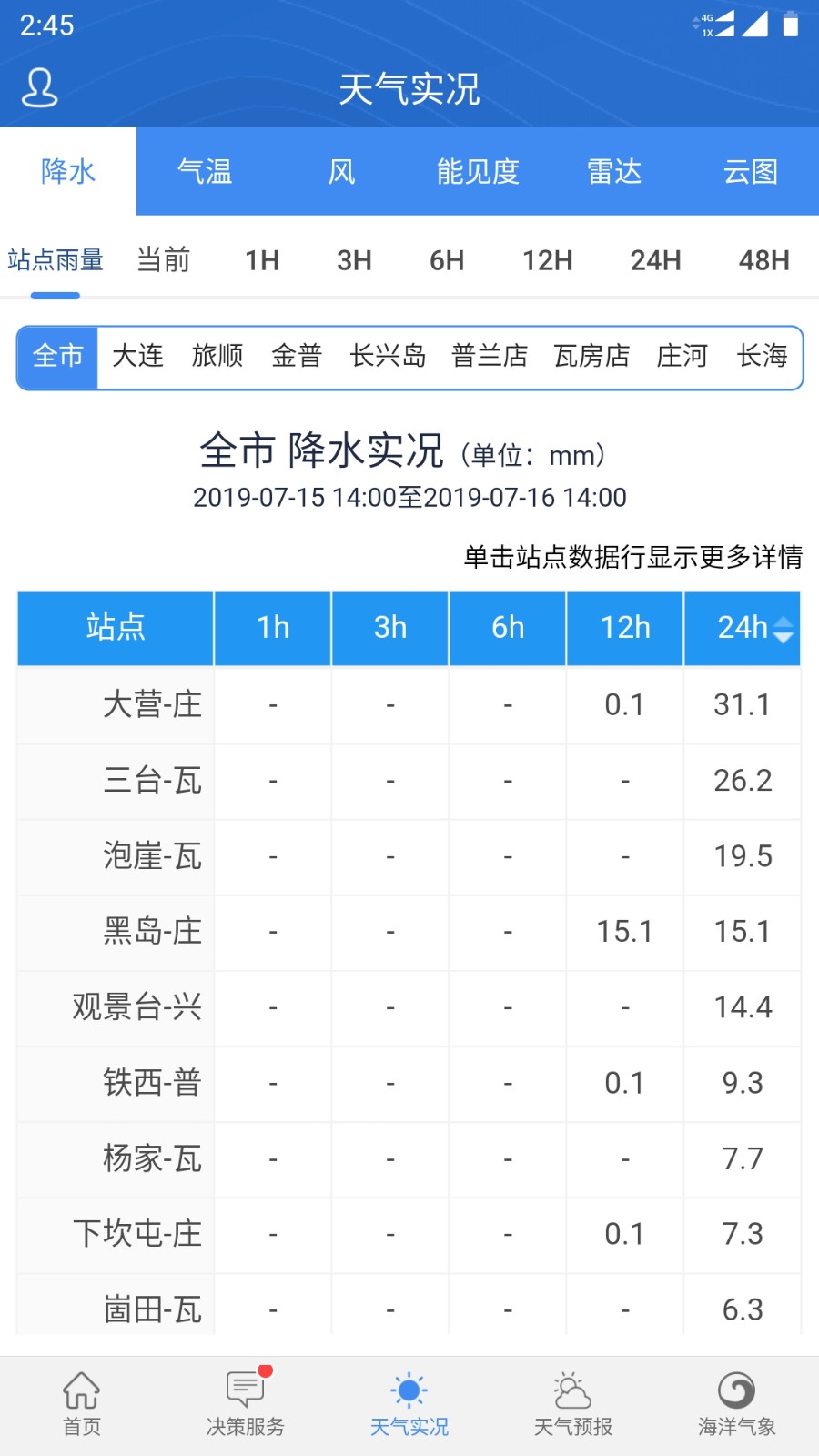 大连气象 截图3