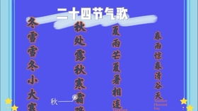 二十四节气歌详细释义 1