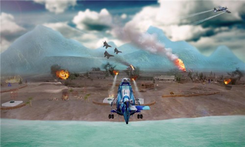 直升机空袭游戏 截图1
