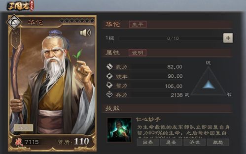 《天下争霸三国志》英灵殿堂:揭秘神医华佗的传奇角色 1