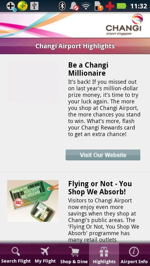 樟宜机场 截图3