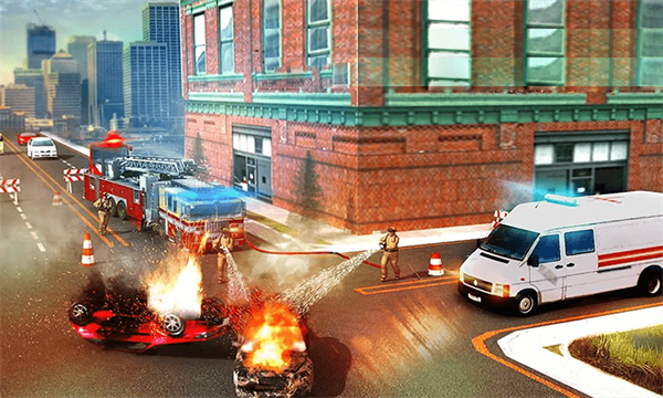 模拟驾驶消防车 1