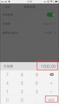 如何轻松调整《口袋记账》中的月预算 4