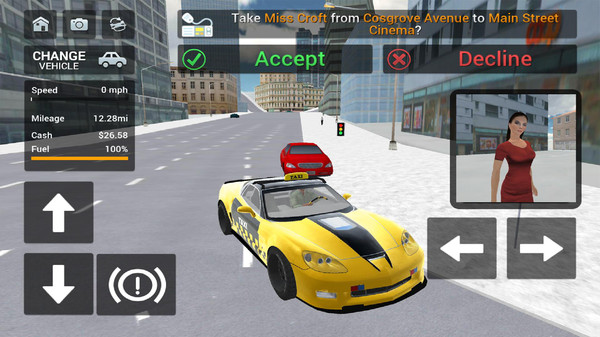 城市出租车模拟游戏 截图4