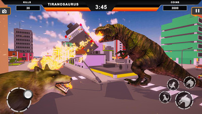 恐龙摧毁城市模拟 1