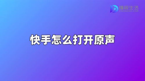 快手轻松解锁视频原声秘籍 3