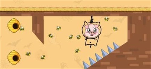 疯狂猪猪画线救援游戏 截图3