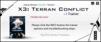X3之地球人冲突6项修改器 