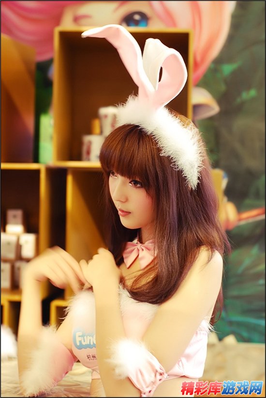 超级可爱的兔子装美眉cosplay秀 1