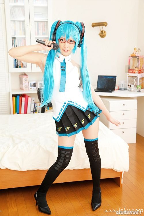 新年福利 少女清纯初音COSPLAY 4