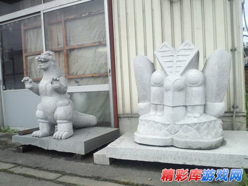 卡通元素日本无处不在 超级可爱的石雕集锦  6